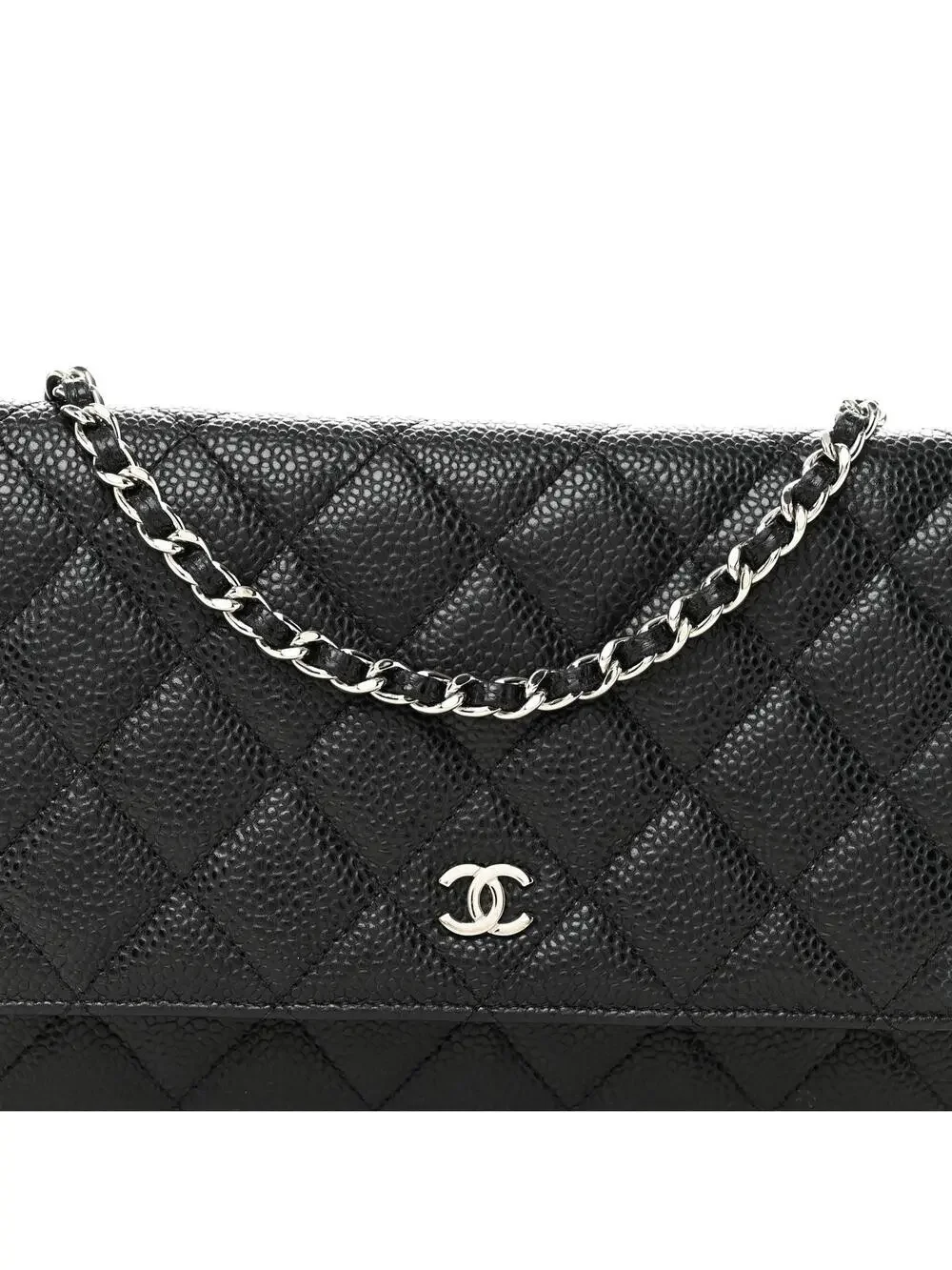 Chanel Caviar Quilted Wallet On Chain #339687C29B